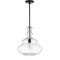 Jonathan Y Bettina 13.37" Glass/Metal LED Pendant, Oil Rubbed Bronze/Clear JYL6402B - alternate 7