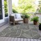 Homeroots 3' X 5' Black And Ivory Abstract Washable Indoor Outdoor Area Rug 594905 - alternate 8