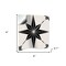 Homeroots 4" x 4" Black and White Mono Cross Peel and Stick Tiles 473129 - alternate 2