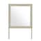 Homeroots 35" Natural Wood Square Frame Mounted Dresser Mirror 643692 - alternate 4