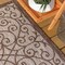 Jonathan Y Madrid Vintage Filigree Textured Weave Taupe/Espresso 9 ft Square Indoor/Outdoor Area Rug SMB107C-9SQ - alternate 5
