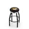 Holland Bar Stool Co 36" Blk Wrinkle Missouri Swivel Bar Stool, Chrome Ring L8B2C36Mizzou - alternate 1
