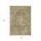 Homeroots 5' X 8' Artichoke Green And Beige Medallion Washable Indoor Outdoor Area Rug 616443 - alternate 8