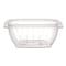 Dart Square Plastic Bowls, 12 oz, 8.5 x 8.5 x 2.64, Clear, Plastic, 504PK C12SB - alternate 1