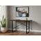 Homeroots 49" Dark Brown and Black Computer Desk 355719 - alternate 2