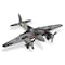 Homeroots 4" Black and Gray Metal Hand Painted Model Airplane Tabletop Sculpture 489460 - alternate 3
