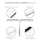 Fab Glass And Mirror Squeegee for Shower Glass Door with Holder, 10in Silicone Blade, Stainless Steel Chrome Handle SQGE-CH - alternate 6