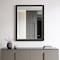 Homeroots 50" Black Solid Wood Framed Accent Mirror 632865 - alternate 2