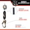 Malta Dynamics Wild Boar 6 ft Single Self Retracting Lifeline-SRL with Rebar Hook, OSHA and ANSI Compliant C4103 - alternate 2