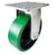 Hyw Products Heavy Duty Caster 6in Green Polyurethane on Cast Iron Wheel, Rigid 40-60R-A1-PC(G) - alternate 1