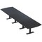 Skutchi Designs 16 Person Conference Table With Power Unit | 16' Arc Rectangle Table | Harmony Series HAR-AREC-48X192-T.BK-U999ST19-NA - alternate 1
