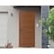 Vdomdoors Front Exterior Prehung Metal-Plastic Door, Manux 8111 Walnut, Office Commercial and Residential Doo MANUX8111EXD-WLN-W36xH80-RH - alternate 1
