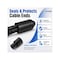 Kable Kontrol Heat Shrink End Cap Boots, 2" Inside Diameter, 2:1 Shrink Ratio, Black, , 5PK HSEC21-200-BK-5 - alternate 5