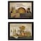 Homeroots Set Of Two May Our Hearts Be warm 3 Black Framed Print Kitchen Wall Art, 2PK 407114 - alternate 1