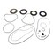 Komatsu GASKET KIT, OEM 5083252 - alternate 1