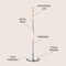 Jonathan Y Nile 23.5" LED Integrated Table Lamp, Chrome JYL7000A - alternate 6