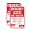 Signmission Emergency Access Don't Block Gate Unauthorized Vehicles, 18'' X 24'', Heavy Gauge Aluminum, 2PK A-1824-2PACK-24112 - alternate 1