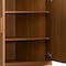 Homeroots Set Of Four Brown Wood Corner Accent Cabinet With Two Doors 712127 - alternate 4