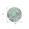 Homeroots 8' Round Green Round Abstract Washable Non Skid Indoor Outdoor Area Rug 559510 - alternate 3