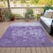 Homeroots 5' X 8' Purple And Silver Abstract Washable Indoor Outdoor Area Rug 632090 - alternate 6