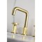Kingston Brass Widespread Bathroom Faucet with Knurled Handle and Push Pop-Up Drain, Brushed Brass KS1417RKZ - alternate 2
