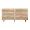Homeroots 59" Brown Wood Accent Cabinet With Six Drawers 716335 - alternate 1