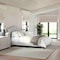 Martha Stewart Amelia Full Upholstered Platform Bed w/Curved Headboard and Cushioned Siderails, Wood Slat, Gray TW-3WDB02B-F-GY-MS - alternate 1