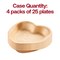 Smarty Had A Party 6" Heart Natural Palm Leaf Eco-Friendly Disposable Appetizer/Salad Plates (100 Plates), 100PK 4677H-CASE - alternate 4
