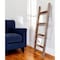 Homeroots 48" Gray Rustic Four Step Wood Ladder Shelf 380333 - alternate 2