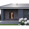 Vdomdoors Front Exterior Prehung Steel Door Ronex1077 Teak Sidelight and Transom Window Sidelite Entry Metal RONEX1077EXD-OAK-W36+14 x H80+16-LH-I - alternate 3
