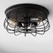 Jonathan Y Calvia 15.7" 3-Light Farmhouse Metal Cage Flush Mount, Oil Rubbed Bronze JYL9538A - alternate 4