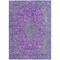Homeroots 3' X 5' Purple And Gray Medallion Washable Indoor Outdoor Area Rug 616292 - alternate 2