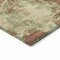 Homeroots 8' Terra Cotta And Beige Round Abstract Washable Indoor Outdoor Area Rug 630713 - alternate 2
