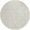Homeroots 8' Ivory And Beige Round Geometric Washable Indoor Outdoor Area Rug 594853 - alternate 5