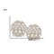 Homeroots Set of Two Silver and Clear Faux Crystal and Pearl Decorative Orbs, 2PK 480013 - alternate 4