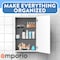Emporio Kitchen Drawer Organizer Set, Includes 3-Pc 9x6 bins, 6-Pc 9x3 bins, 8-Pc 6x3 Bins, 8-Pc 3x3 Bins,  EMPORGN25 - alternate 4