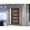 Vdomdoors Front Exterior Prehung Metal-Plastic Door, Manux 8113 Walnut, Side Sidelite Transom, Office Commerc MANUX8113EXD-WLN-W36+14xH80-RH - alternate 3