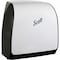 Scott Slimroll Manual Towel Dispenser, White, for Scott Orange Core Towels, 12.65" x 13.02" x 7.18" 47091 - alternate 1