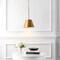 Jonathan Y Harper 12" 1-Light Industrial Farmhouse Adjustable Tapered Cone Empire Metal LED Pendant, Brass Gold JYL7586B - alternate 6