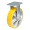 Vestil Polyurethane Rigid Caster 8 In. Diameter x 2 In. Width 1212 Lb. Capacity Yellow/Gray CST-PY-8X2PUA-R - alternate 1