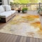 Homeroots 3' X 5' Orange Copper And Terra Cotta Abstract Washable Indoor Outdoor Area Rug 577721 - alternate 3