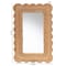 Bali & Pari Makoto Scalloped Natural Rattan Accent Mirror, Rectangular Frame 267-14609-ZORO - alternate 2
