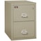 Fireking 2 Drawer, 2 Hr Fire & Impact Rated, Vertical, 31" depth Letter Pewter 2-1929-2PE - alternate 1
