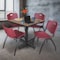 Regency Square Kobe Breakroom Table W/ 4 M Stack Chairs, 42 in W, 42 in L, Noble Oak TKB4242NO47BY - alternate 5