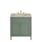 James Martin Vanities Chicago 30" Single Vanity, Smokey Celadon, w/ 3 CM Tajnar Eclos Top 503-V30-SC-3TJR - alternate 1