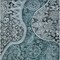 Homeroots 8' X 10' Teal Blue And Dark Green Floral Medallion Washable Indoor Outdoor Area Rug 603200 - alternate 3