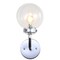Jonathan Y Caleb 6" 1-Light Contemporary Transitional Iron/Glass LED Vanity Light, Chrome/Black JYL9056A - alternate 1