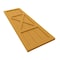Ekena Millwork True Fit PVC Center X-Board Farmhouse Fixed Mount Shutters, Turmeric , 12"W x 62"H TFP107FH12X062TU - alternate 7