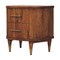 Homeroots 22" Brown Solid Wood Two Drawer Nightstand 701722 - alternate 5