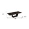 Homeroots 98" Dark Brown Solid Wood Self-Storing Leaf Pedestal Base Dining Table 343994 - alternate 3